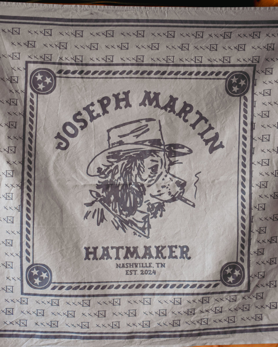 Cowboy George Bandana - Denim Blue – Joseph Martin Hatmaker